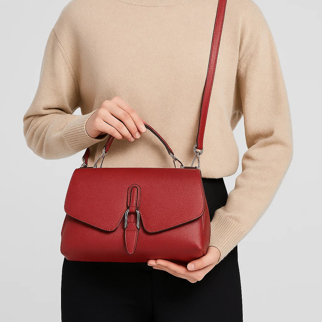 Astrid | Retro Box Buckle Satchel