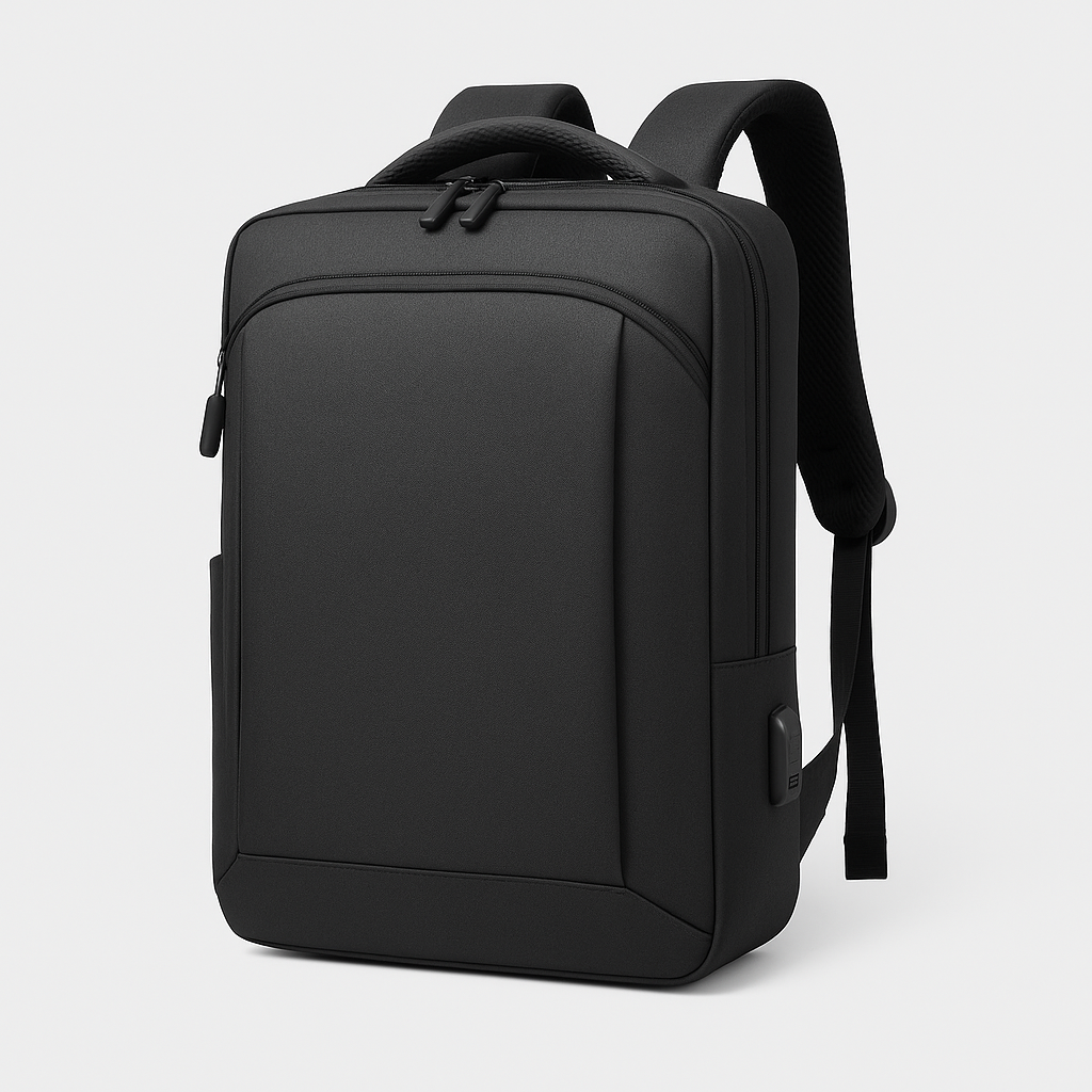 Black Pebbled | Laptop Backpack with Anti-Theft Features