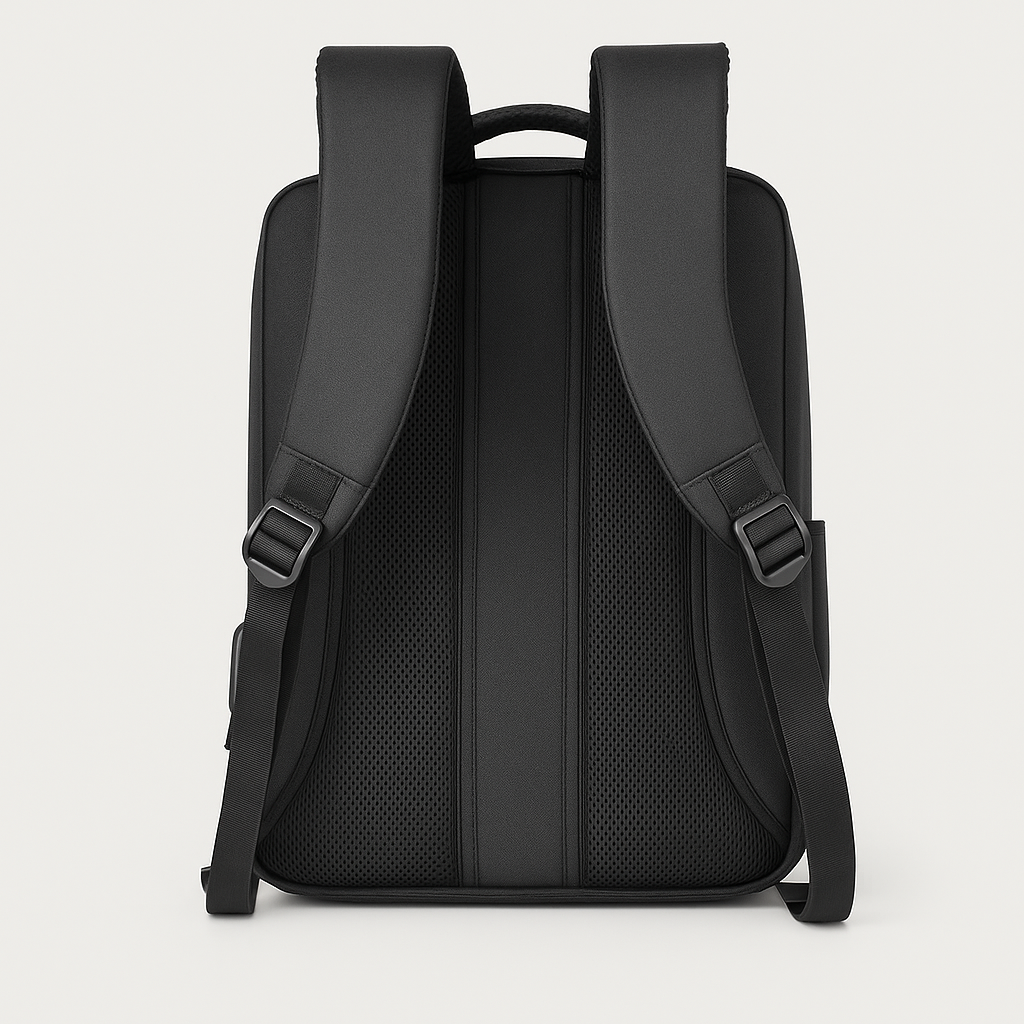 Black Pebbled | Laptop Backpack with Anti-Theft Features