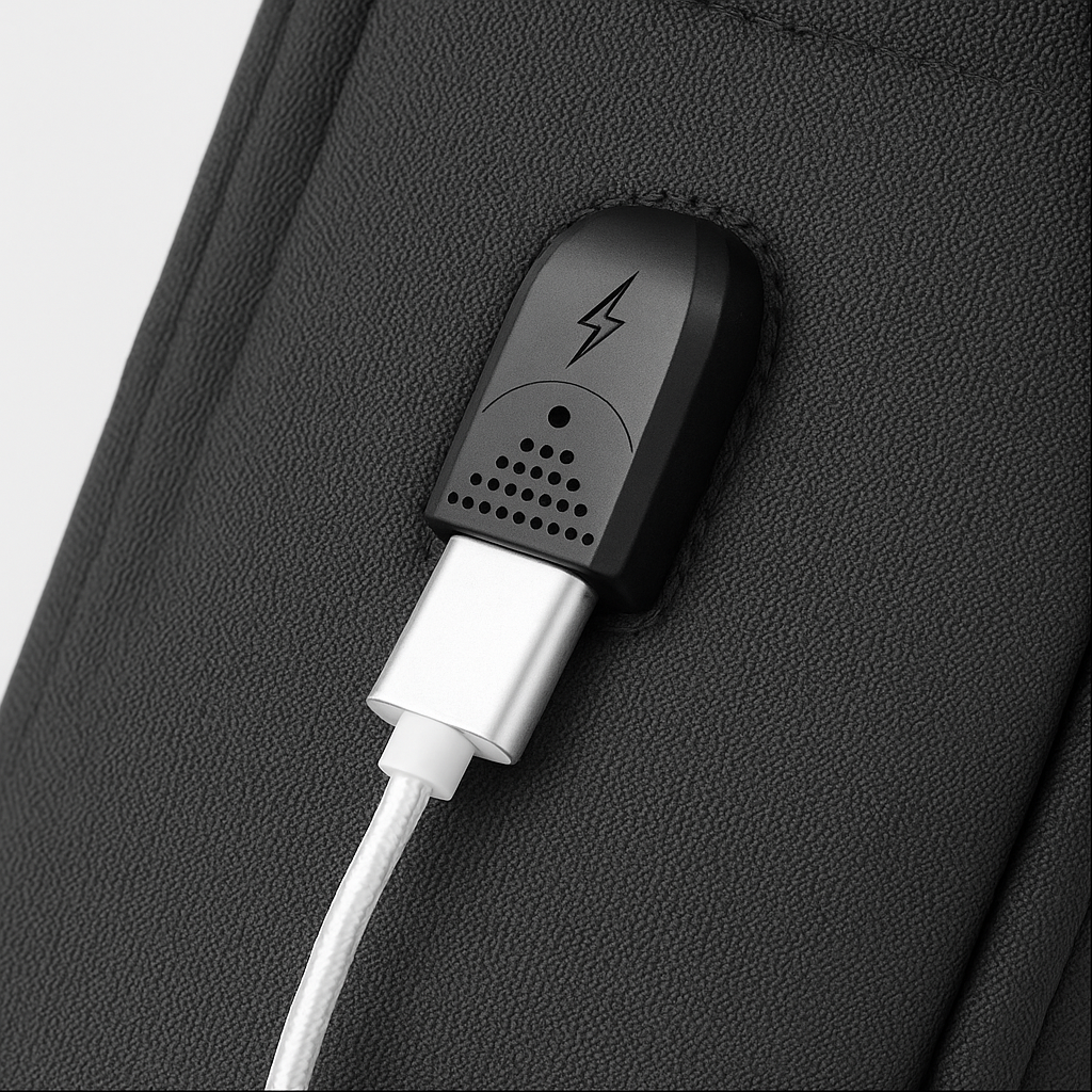 Black Pebbled | Laptop Backpack with Anti-Theft Features