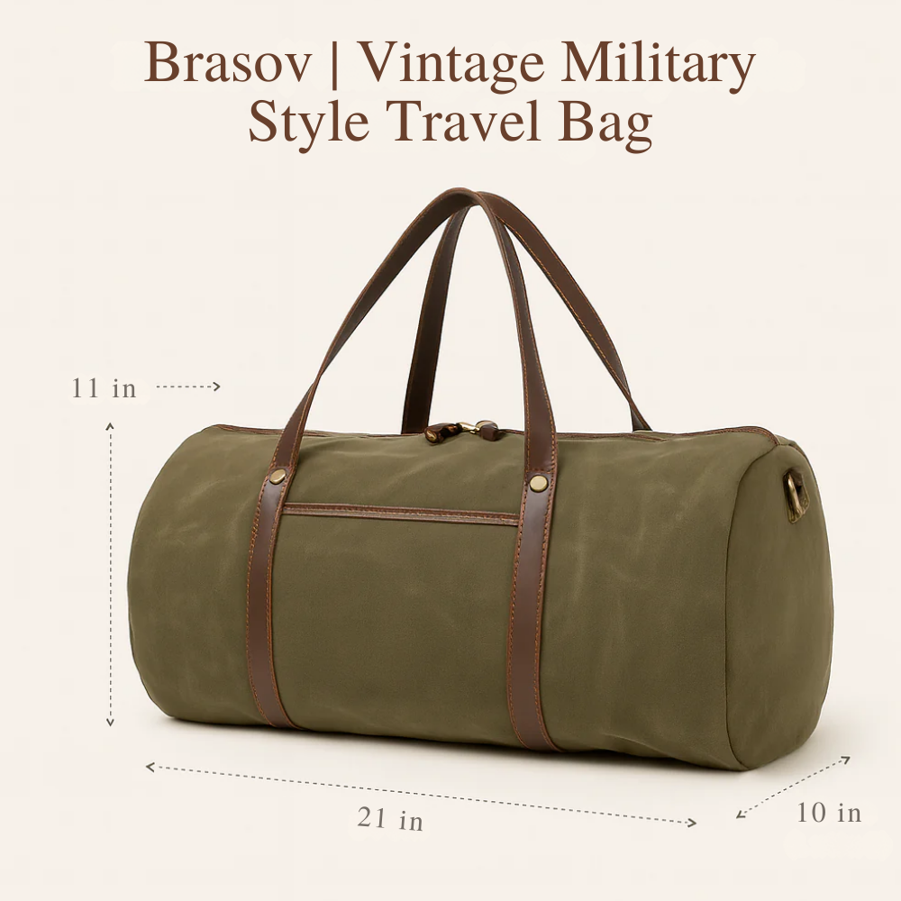 Brasov | Vintage Military Style Travel Bag