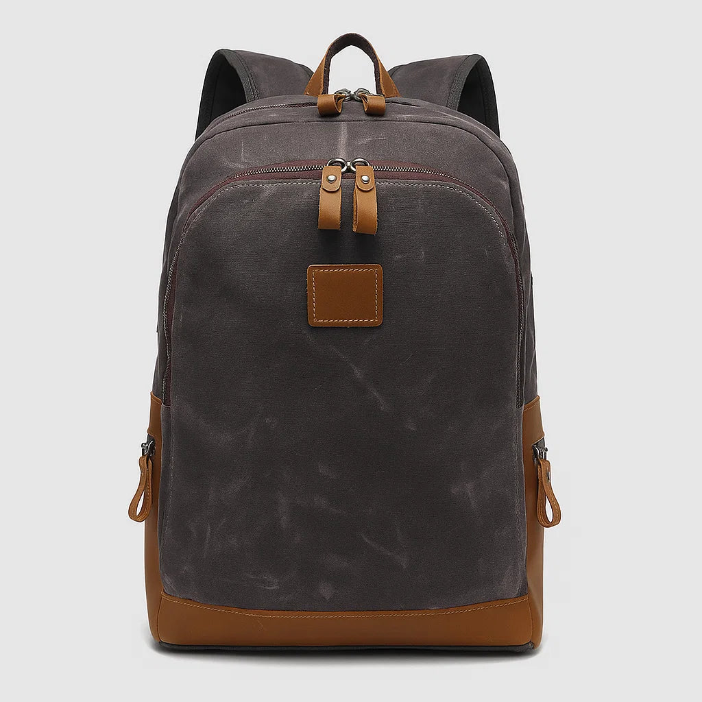 Callen | Rugged Vegan Leather Trim Daypack
