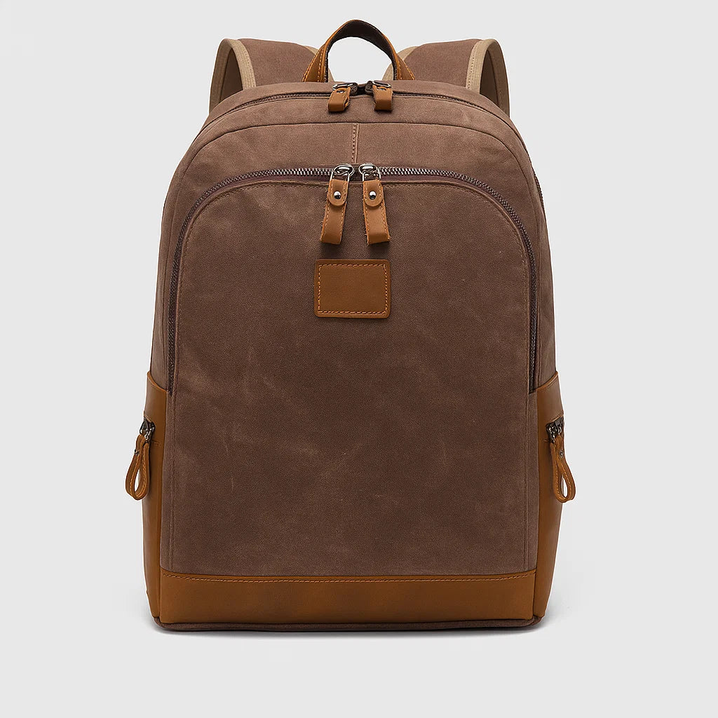 Callen | Rugged Vegan Leather Trim Daypack