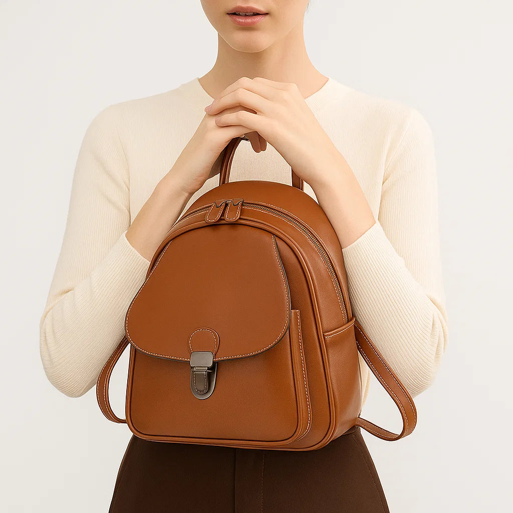 Cameron | Refined Retro Zip Backpack