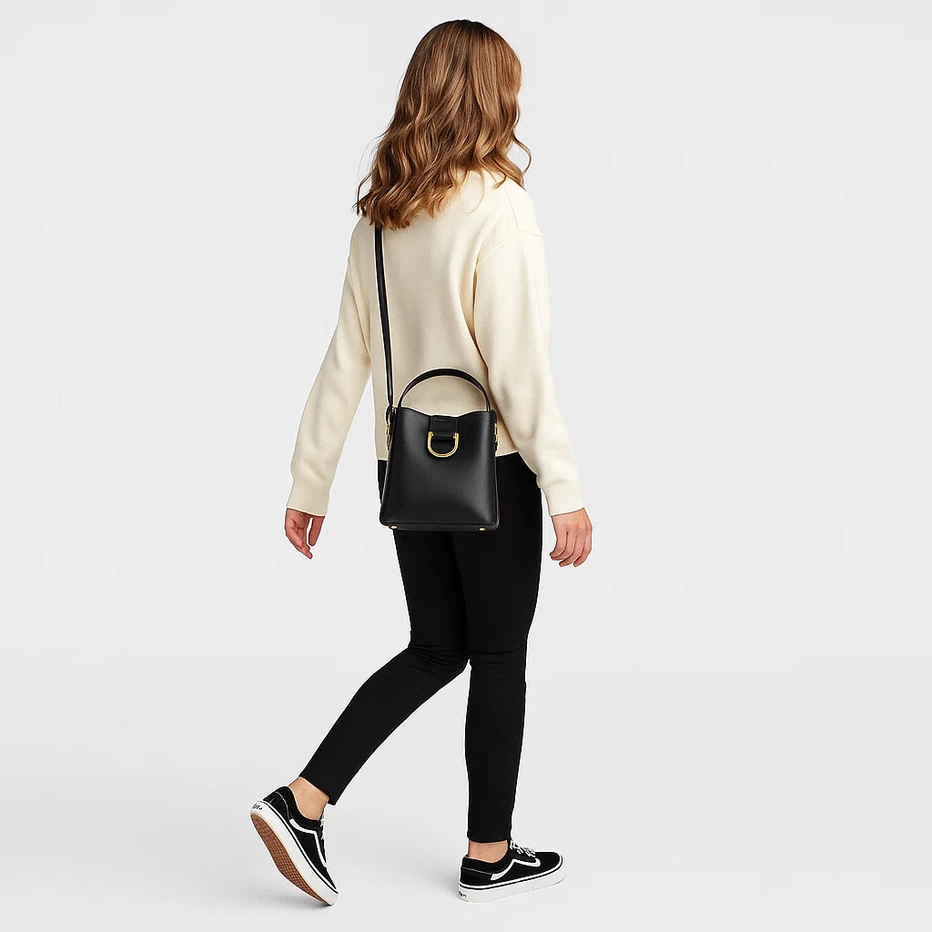 Camille | Luxe Buckle Bucket Bag