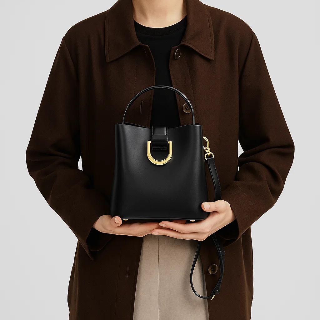 Camille | Luxe Buckle Bucket Bag