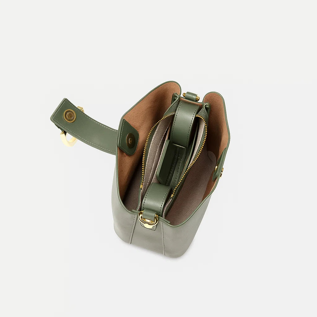 Camille | Luxe Buckle Bucket Bag