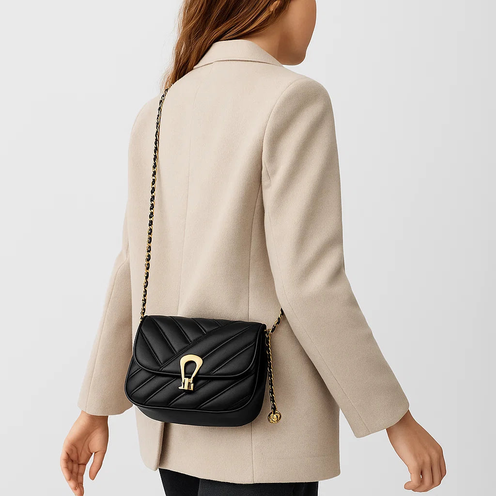 Celeste | Quilted Luxe Chain Crossbody