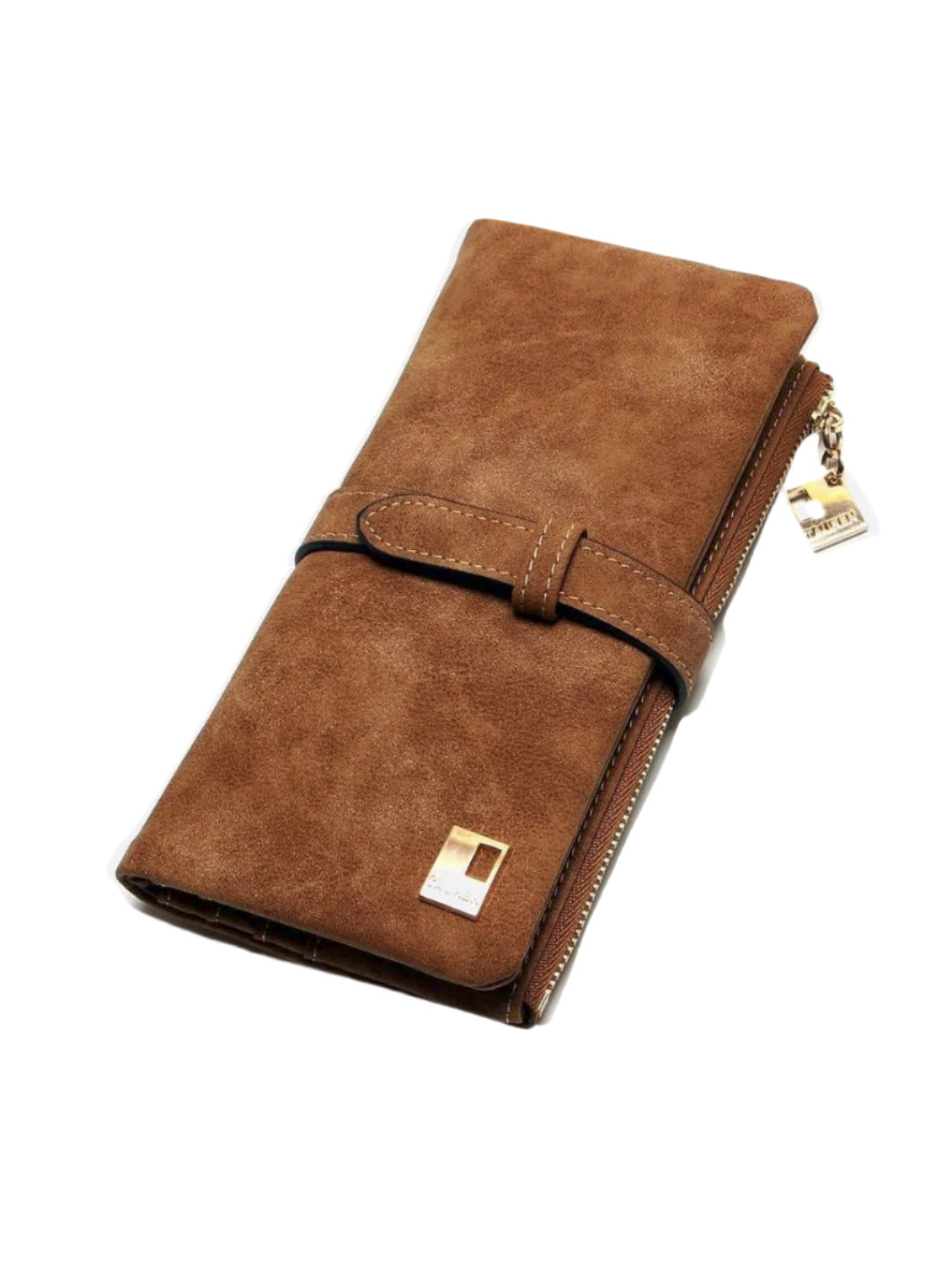 Chic Nubuck Women's Wallet with Zipper Closure, Multiple Card Pockets, Durable Polyurethane Leather 2