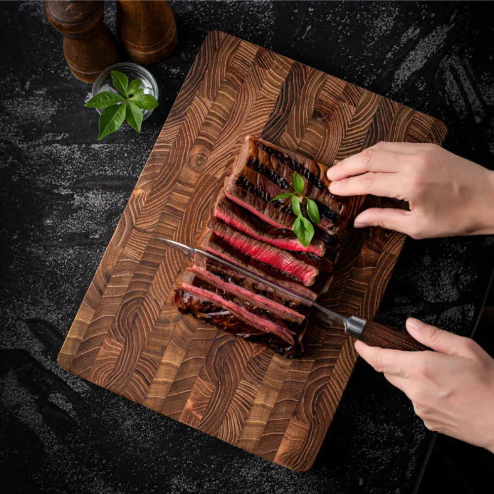 Chef Cutting Board | End-Grain Wooden Chopping Block