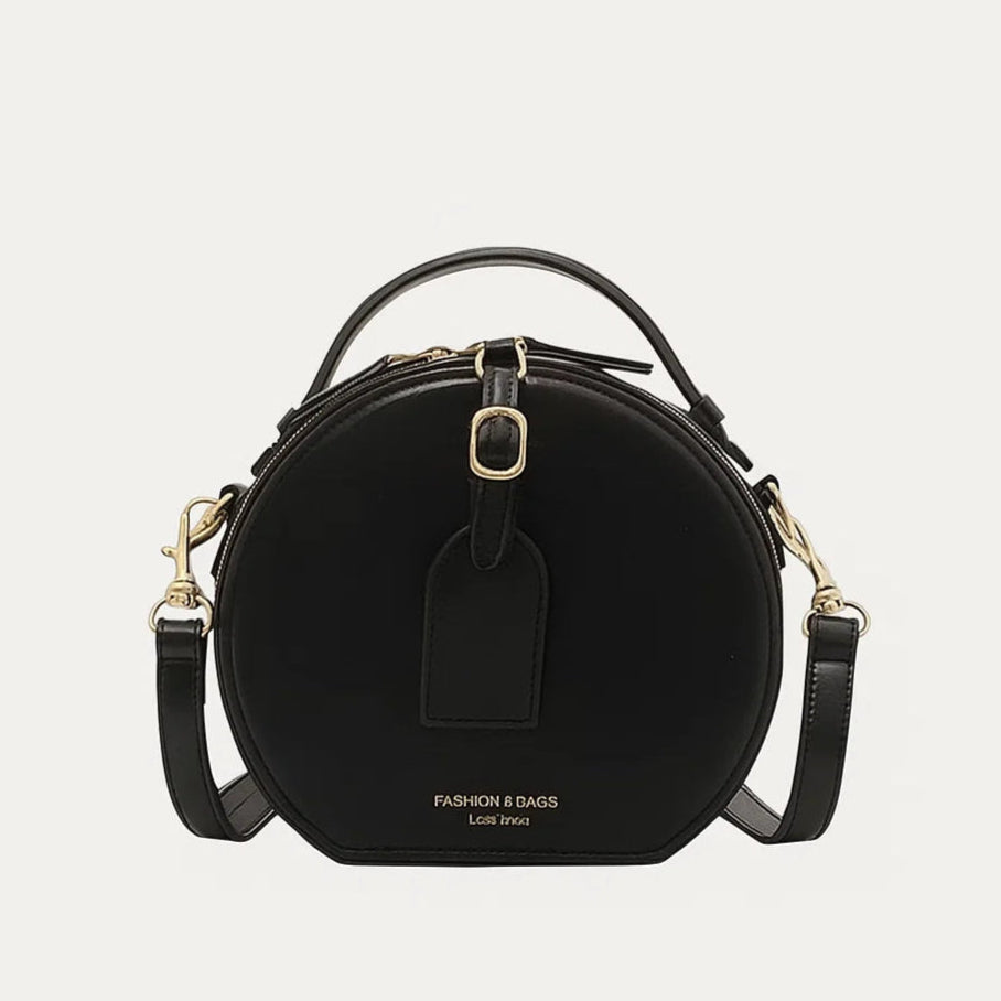 Clara | Petite Round Vegan Leather Crossbody