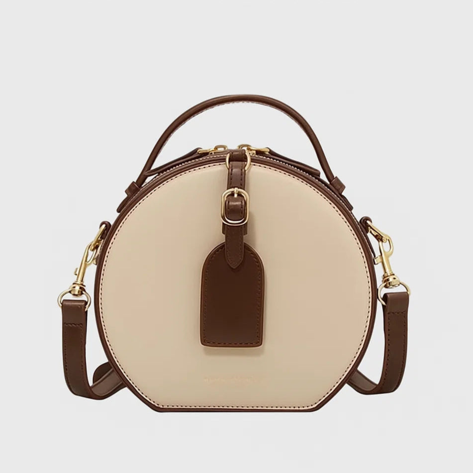 Clara | Petite Round Vegan Leather Crossbody