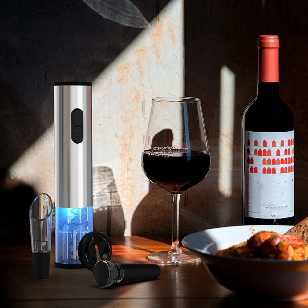 Electric Corkscrew | Wine Bottle Opener with Foil Cutter