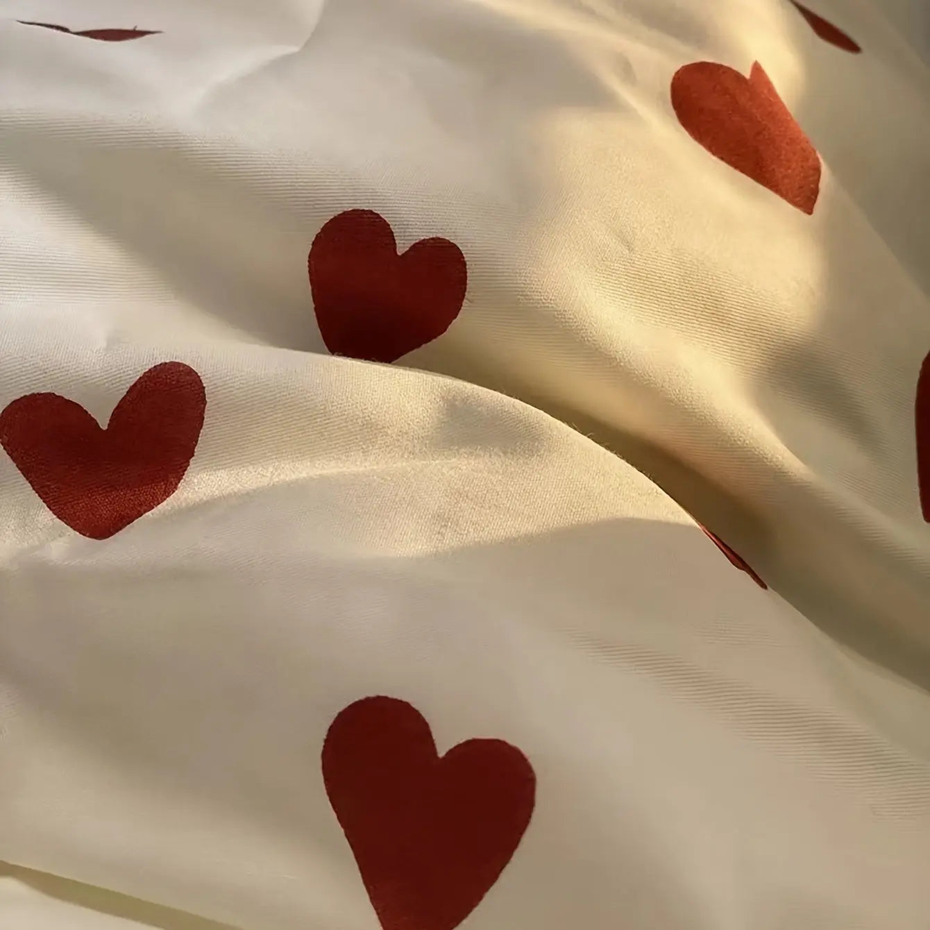 Heart Print Bedding Set | Soft Duvet Cover & Pillowcases
