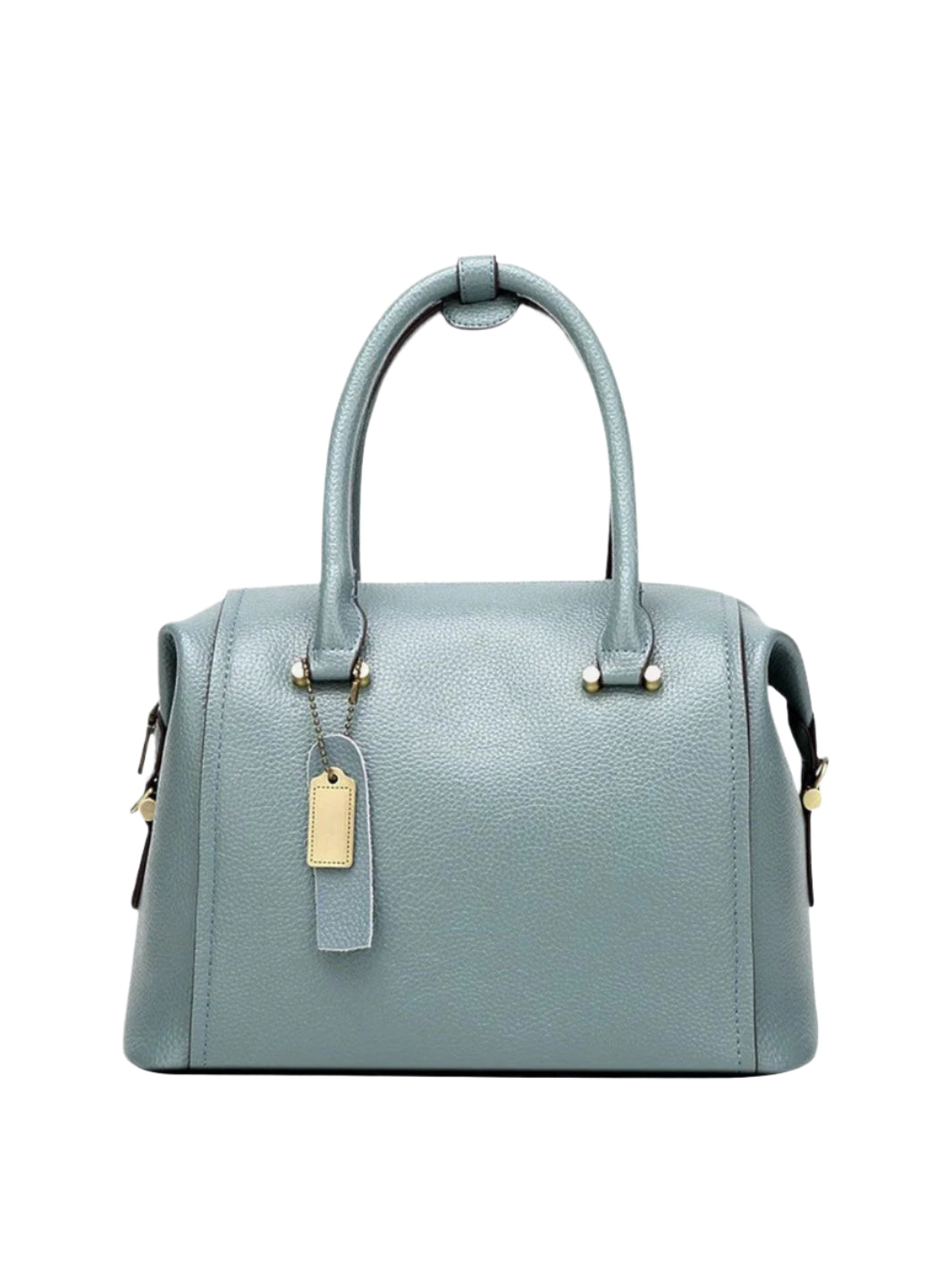 Elegant Leather Bowling Handbag with Adjustable Strap – Chic and Practical Women’s Accessory for All Occasions 0