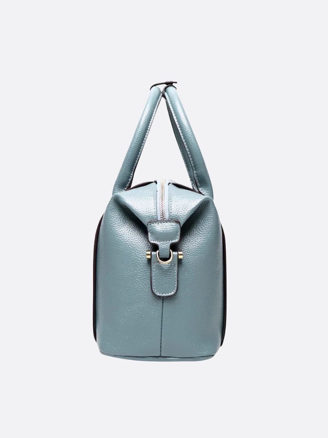 Elegant Leather Bowling Handbag with Adjustable Strap – Chic and Practical Women’s Accessory for All Occasions 2
