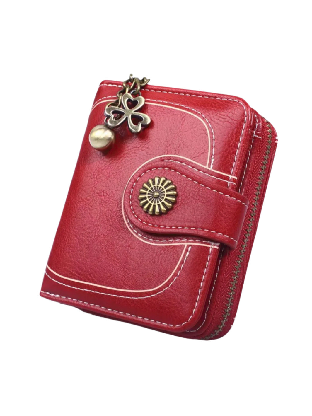 Elegant Women's Wallet with Snap Closure, Organized Compartments, Durable Polyurethane Leather 4
