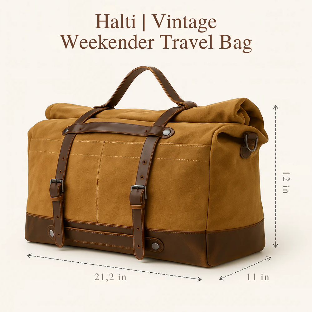 Halti | Vintage Weekender Travel Bag