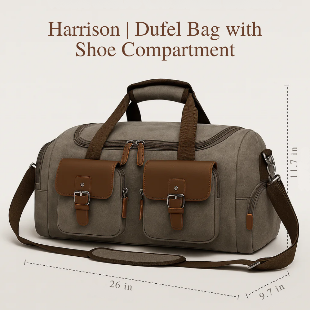 Harrison | Duffel Bag with Shoe Compartment