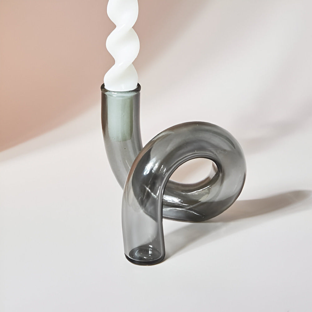 FrostLoom Glass Vase | Candle Holder for Elegant Homes