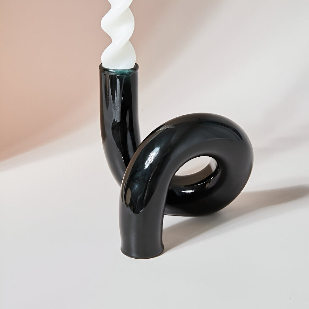 FrostLoom Glass Vase | Candle Holder for Elegant Homes