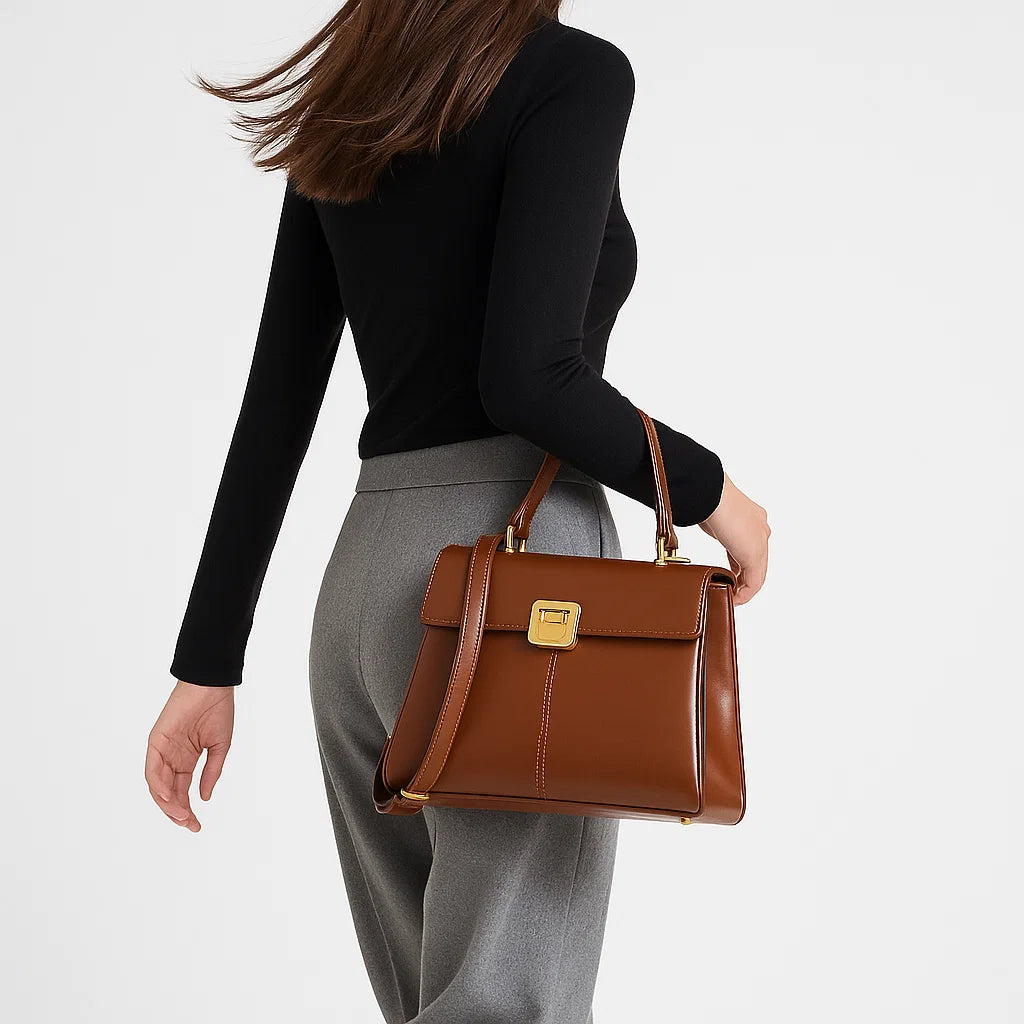 Inès | Timeless Trapeze Handbag