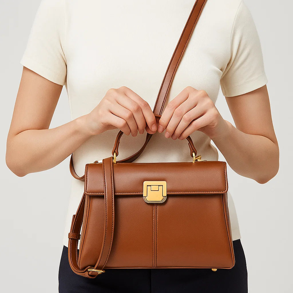 Inès | Timeless Trapeze Handbag