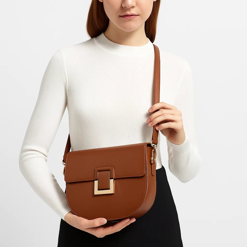 Isolde | Sleek Luxe Buckle Crossbody