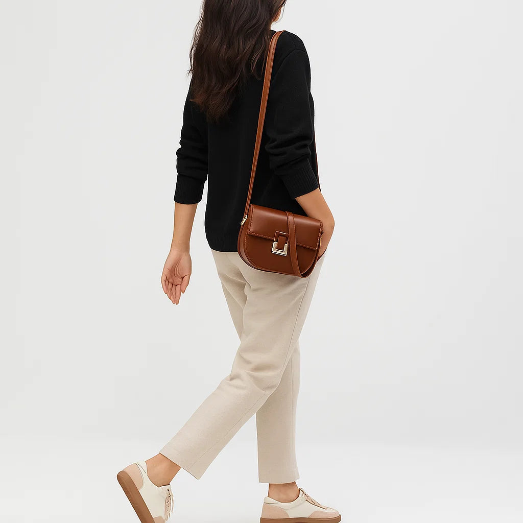 Isolde | Sleek Luxe Buckle Crossbody