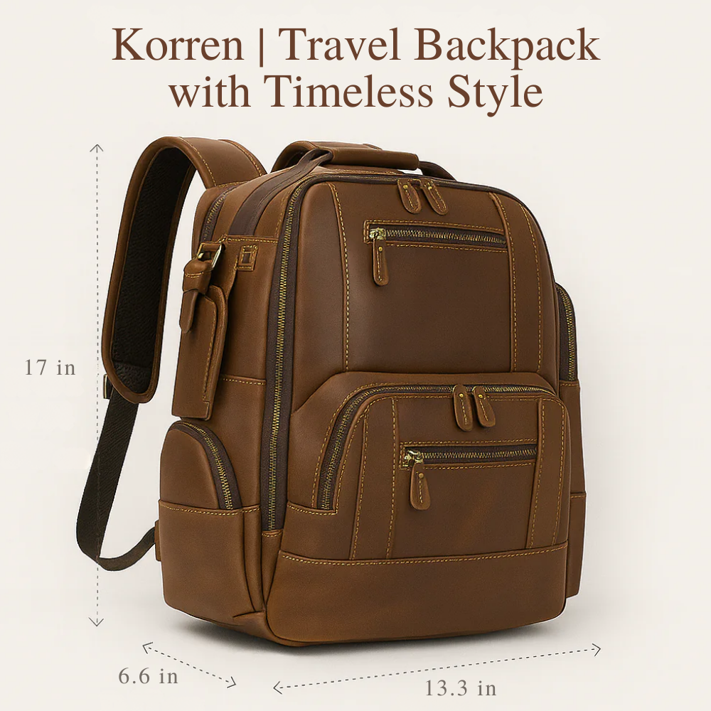Korren | Travel Backpack with Timeless Style