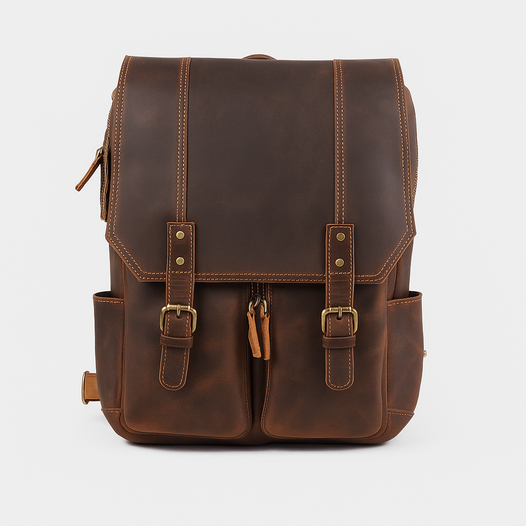 Lennox | Vintage Brown Travel Backpack
