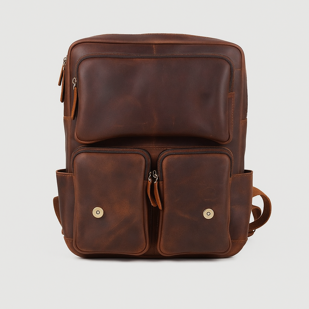 Lennox | Vintage Brown Travel Backpack
