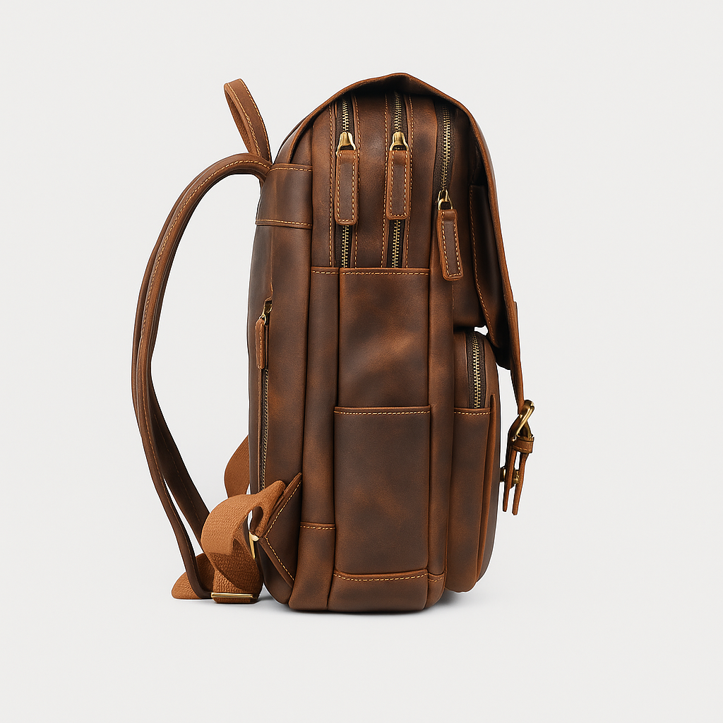 Lennox | Vintage Brown Travel Backpack