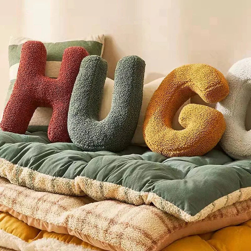Personalized Sofa Pillow | Letter Design Custom Throw Cushion
