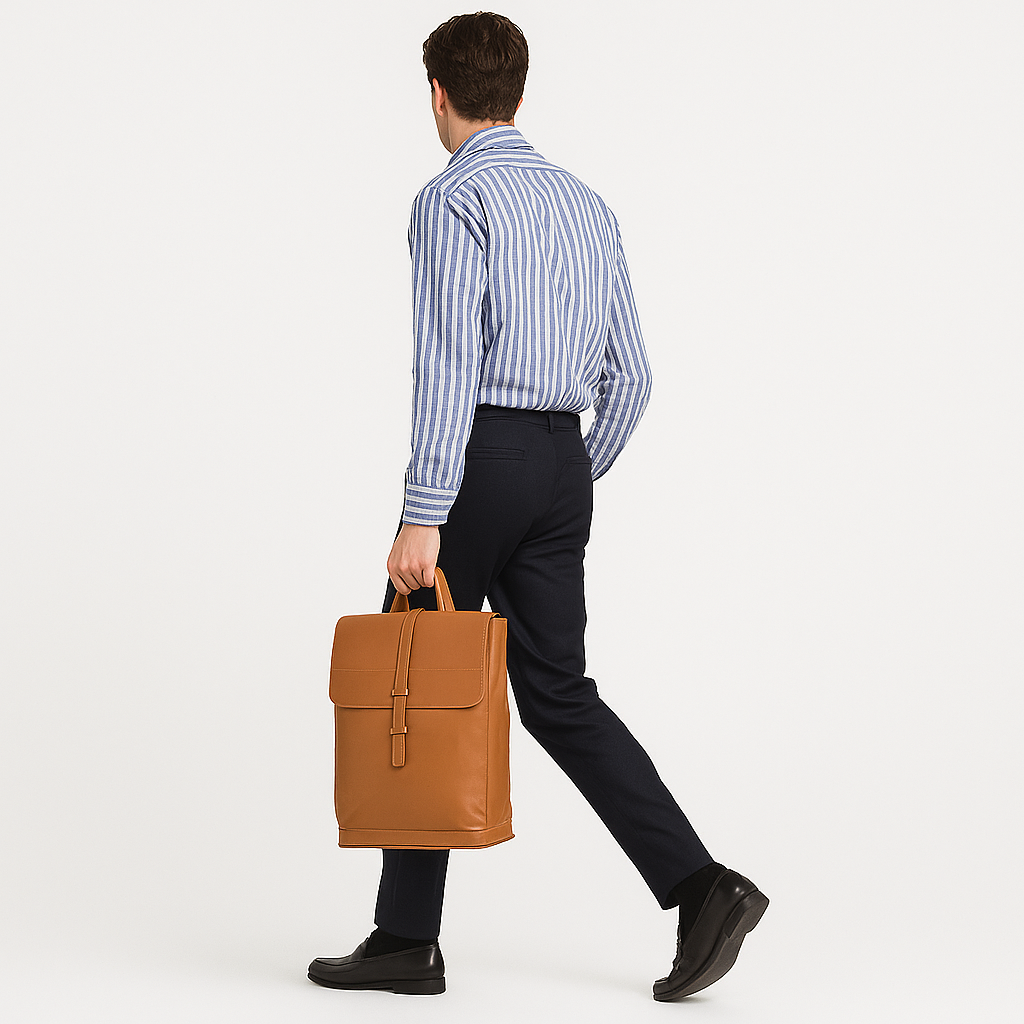 Lugano | Vegan Leather Laptop Backpack for Business and Travel