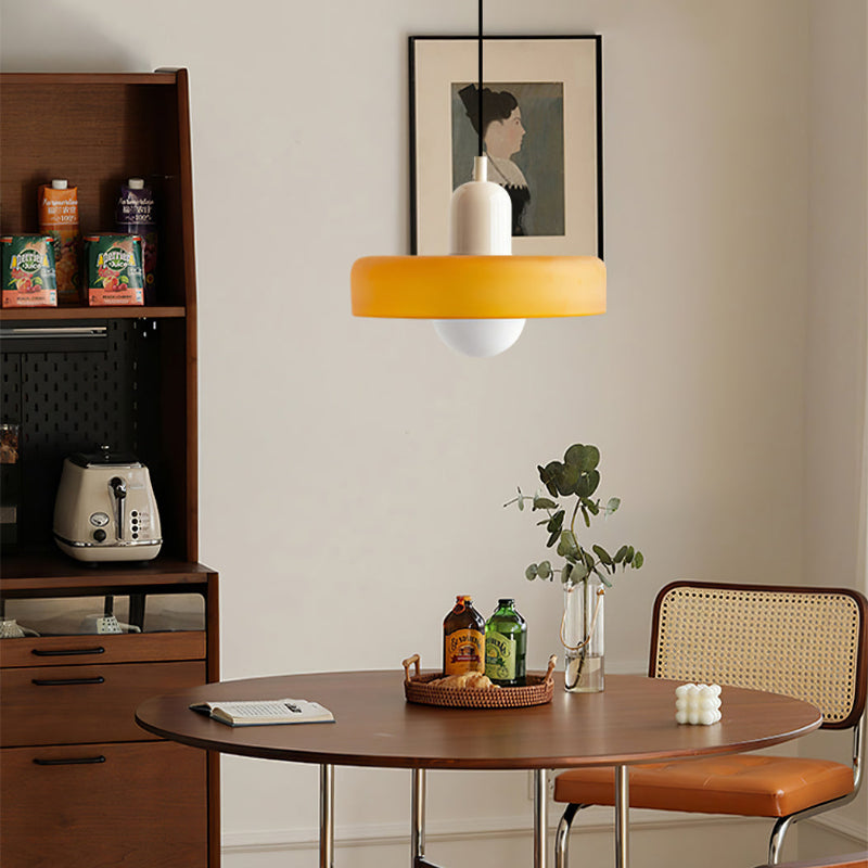 Studio Prisma Pendant | Art Glass Light in Bauhaus Luxe Palette