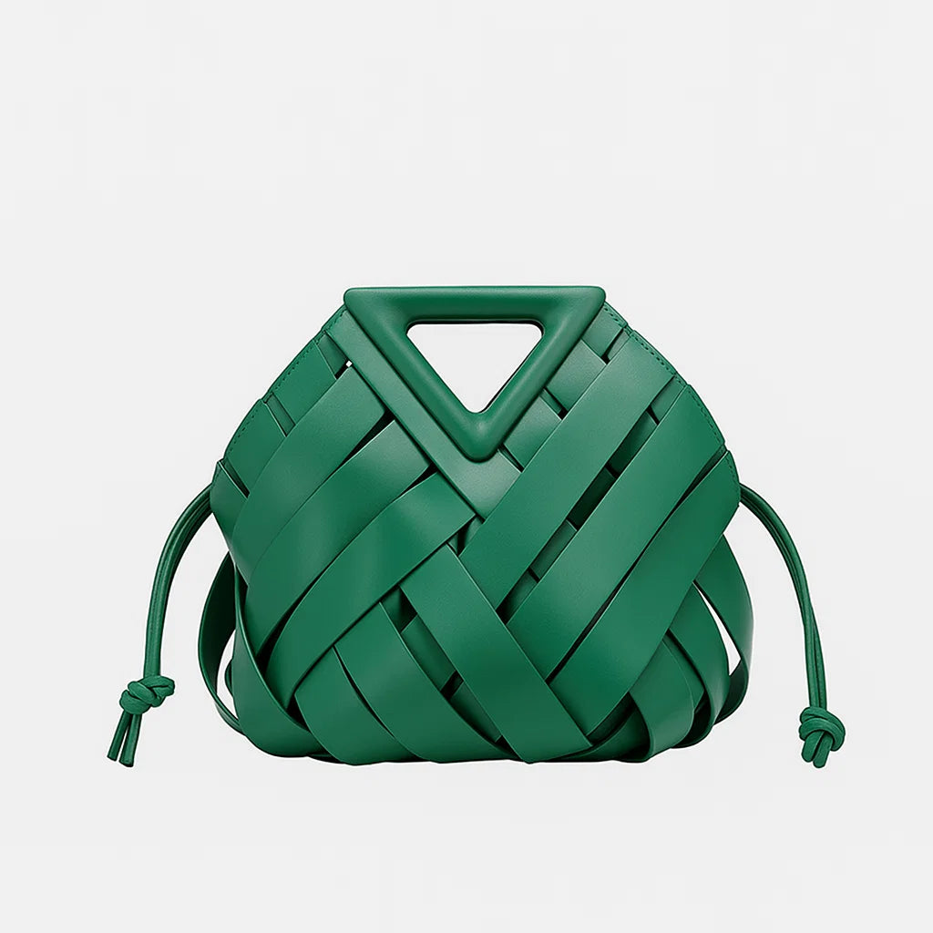 Nyra | Sculpted Weave Satchel