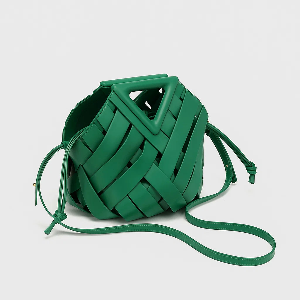 Nyra | Sculpted Weave Satchel