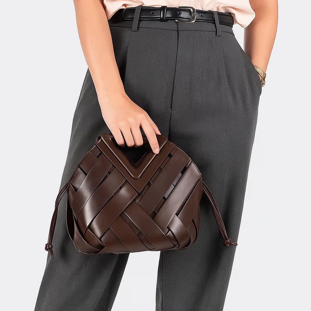 Nyra | Sculpted Weave Satchel