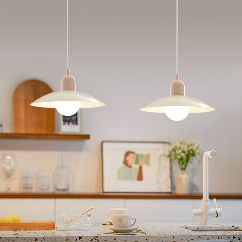Maison Macaron Pendant | Sculpted Iron Shade in Bauhaus Hues