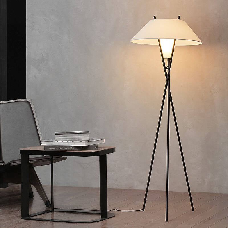PureGlow Modern Floor Lamp | Fabric Shade Contemporary Accent