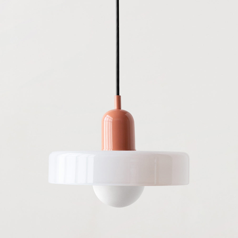 Studio Prisma Pendant | Art Glass Light in Bauhaus Luxe Palette