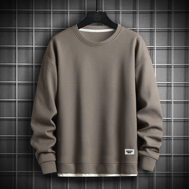 Dashiell | Men’s Long Sleeve Waffle Knit Crewneck Sweater