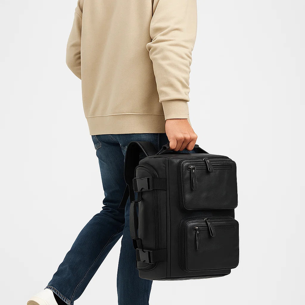 Quentin | Sleek Vegan Leather Courier