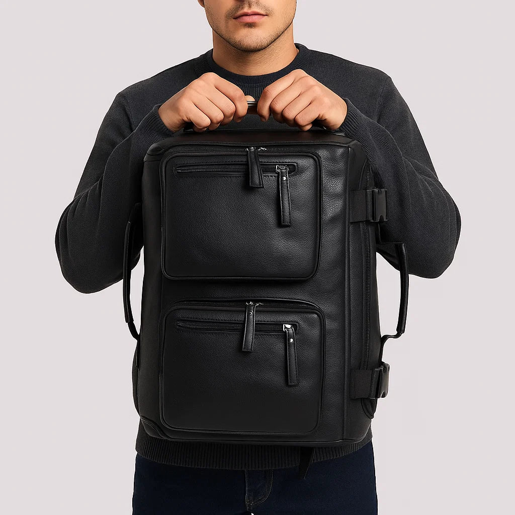 Quentin | Sleek Vegan Leather Courier
