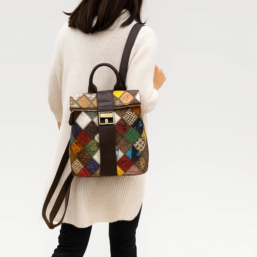 Renata | Artisan Jewel Patch Backpack