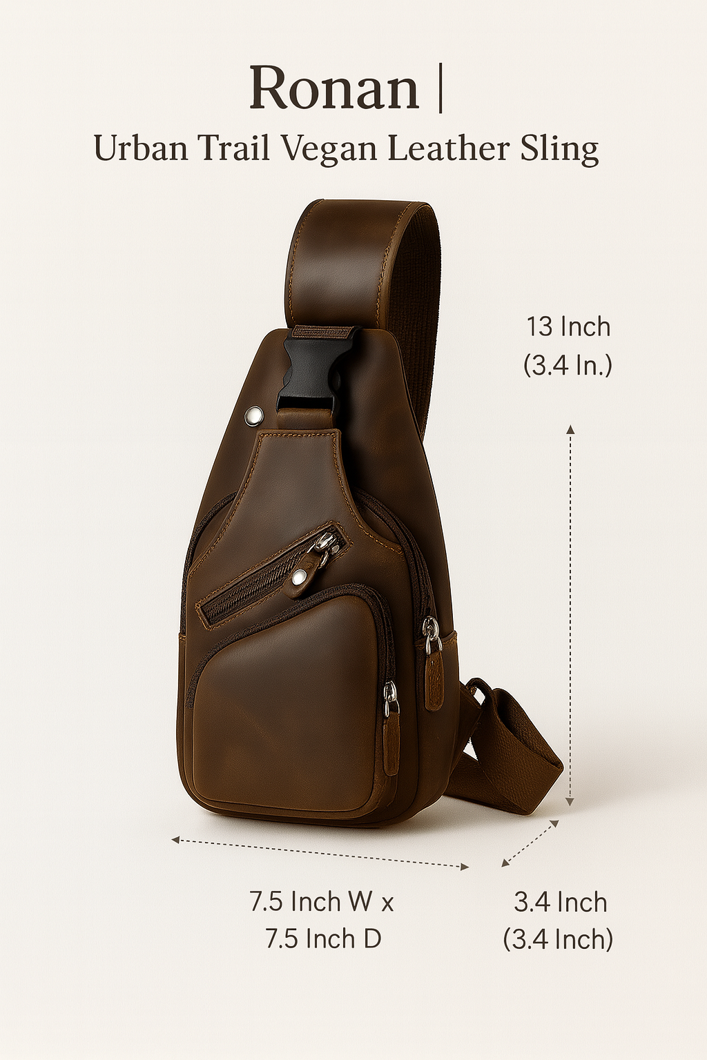 Ronan | Urban Trail Vegan Leather Sling