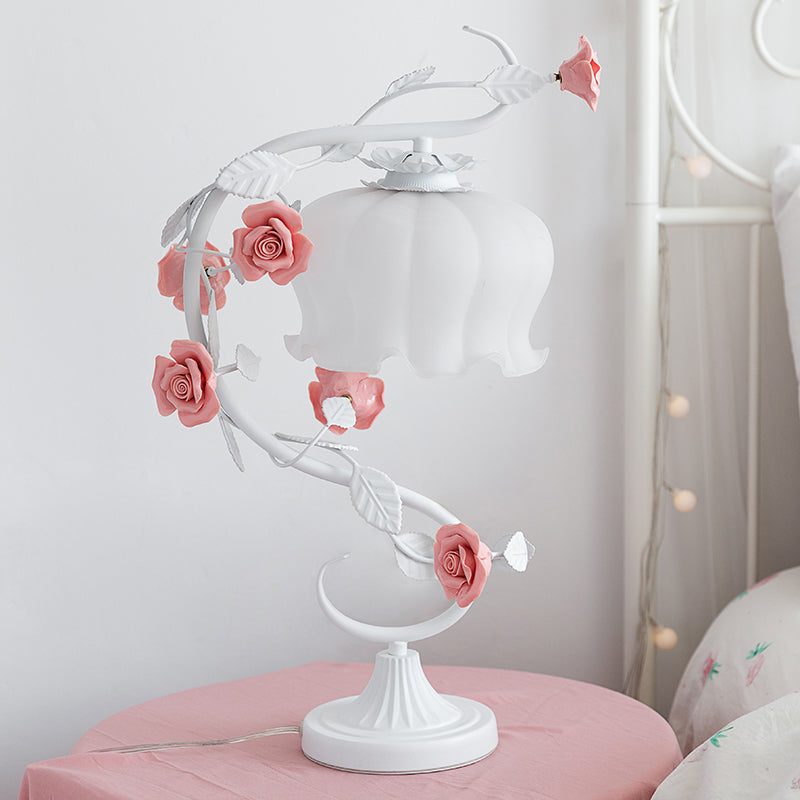 Rosabella Bloom | Vintage Glass Dome LED Table Lamp