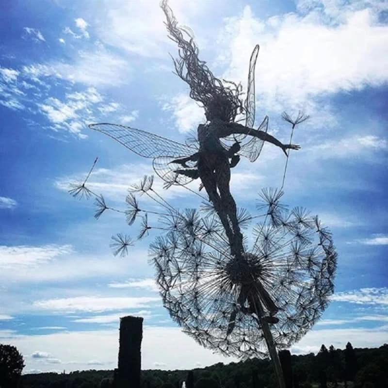 MythiGlow Metal Fairy | Whimsical Outdoor Lawn Décor