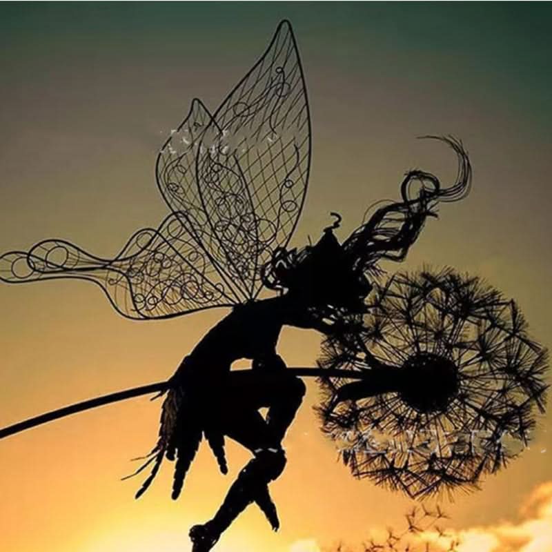 MythiGlow Metal Fairy | Whimsical Outdoor Lawn Décor